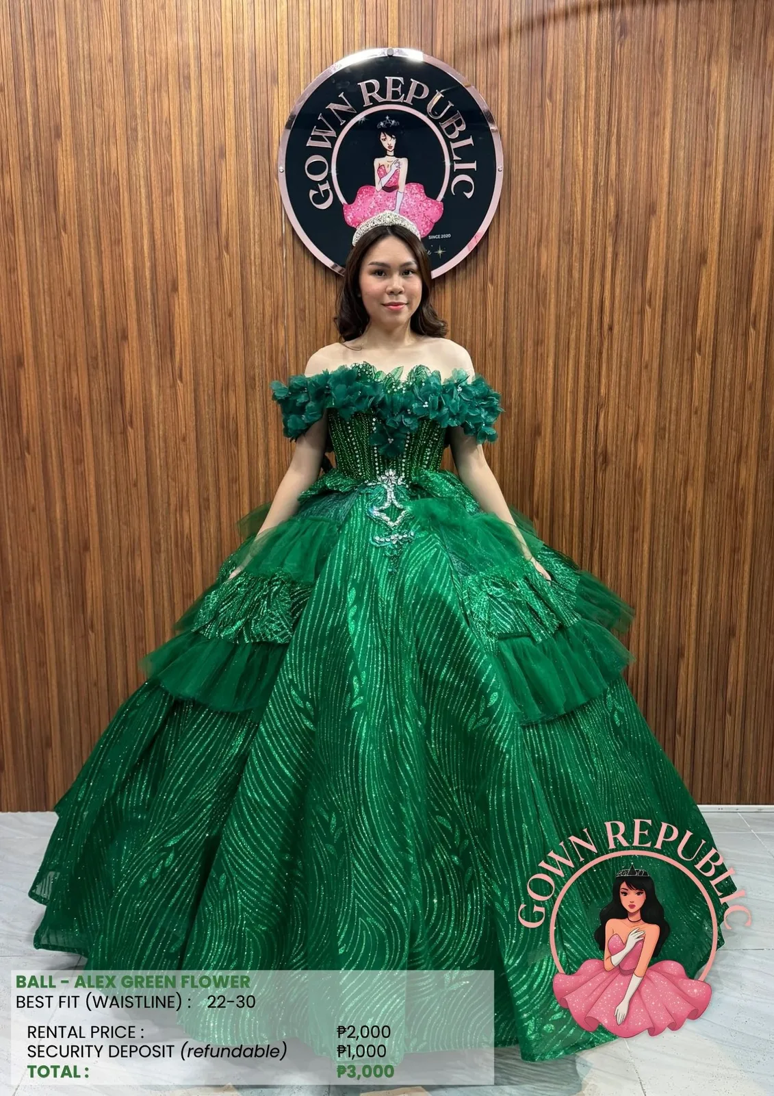 Ball Gowns: Green 152